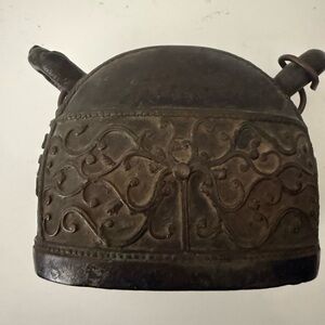 Antique Burmese Bronze Water Buffalo Bell, Also called a Hkalauk In Burmese